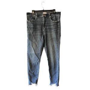 LOFT Plus Size The Skinny Raw Hem Skinny Jeans